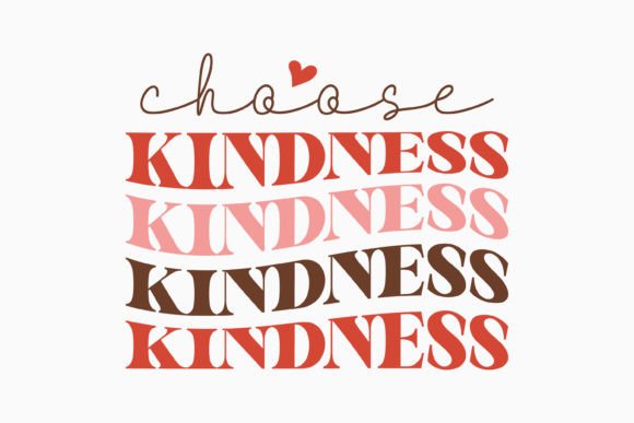 Choose Kindness Retro Boho SVG Design