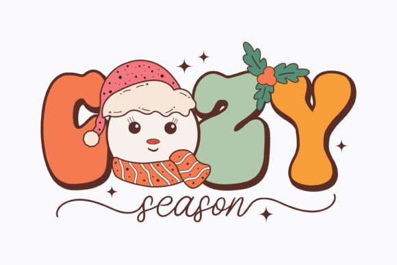 Christmas Cozy Season Retro Svg