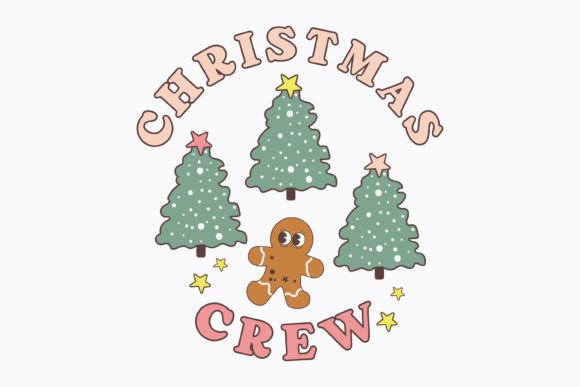 Christmas Crew Retro Svg