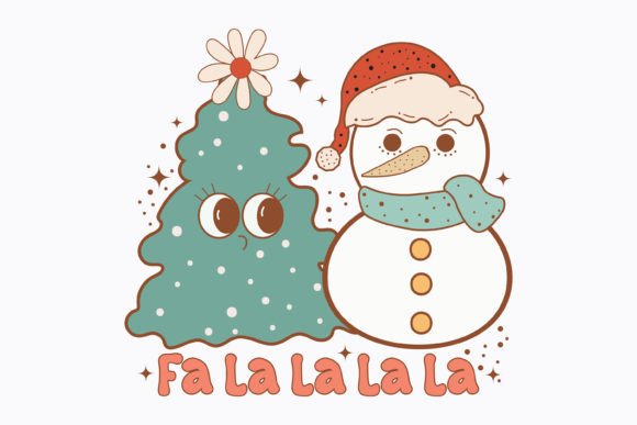 Christmas Fa La La La Retro Svg