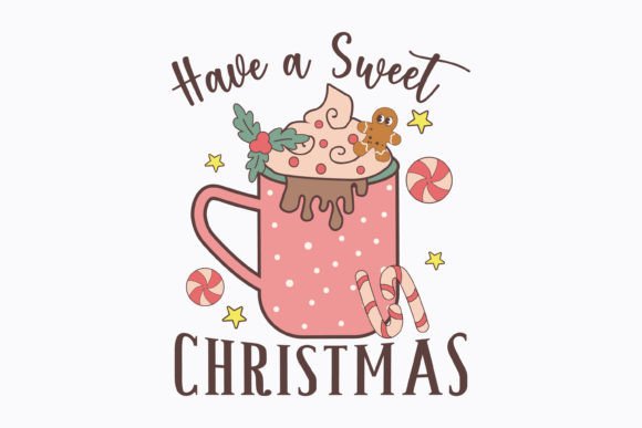 Christmas Have a Sweet Christm Retro Svg