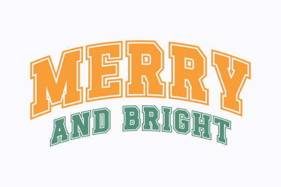 Christmas Merry and Bright Svg
