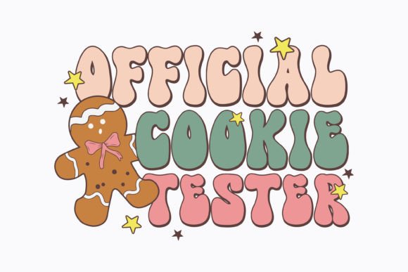 Christmas Official Cookie Test Retro Svg