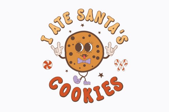 Christmas Retro Santa's Cookies Svg