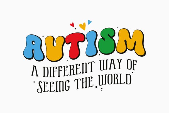 Retro Autism Awareness SVG