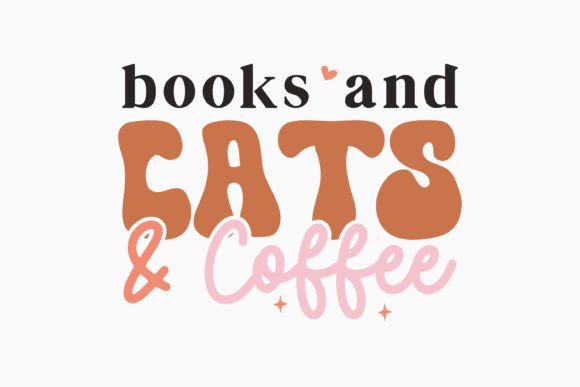 Retro Cat Quotes SVG Books and Cats