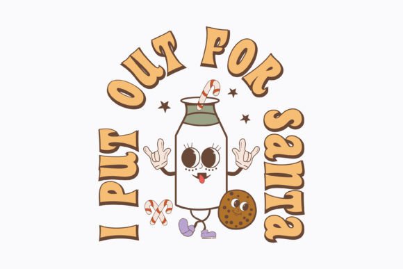 Retro Christmas I Put out for Santa Svg