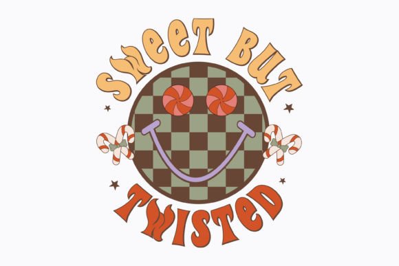 Retro Christmas Sweet but Twisted Svg