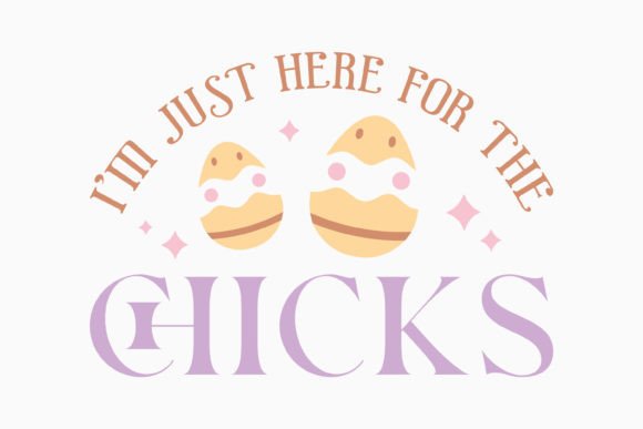 Retro Easter Chick Quote SVG Design