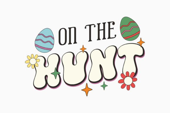 Retro Easter Hunt SVG Design
