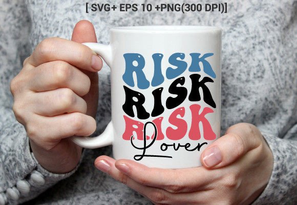 Risk Lover Indoor Game Typo Retro SVG