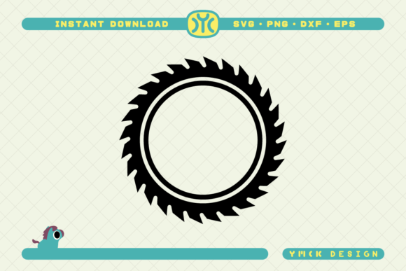 Saw Blade Monogram SVG Saw Blade SVG